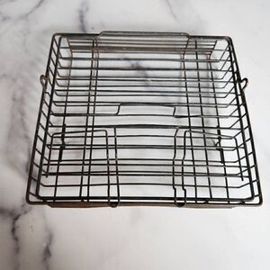 Metal cage vintage old square cooking smoker bbq accessories box I don't know